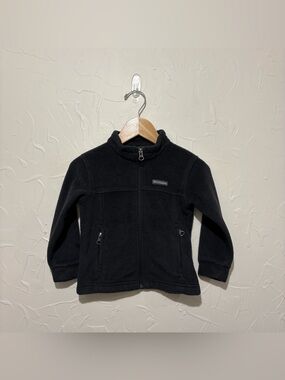 Columbia black classic fleece full-zip jacket (3T)